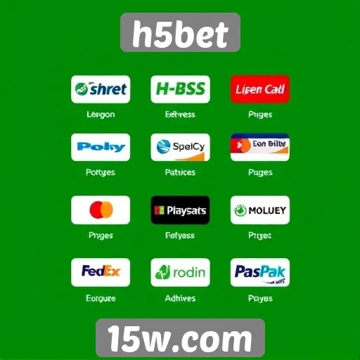 Opções de pagamento disponíveis no h5bet